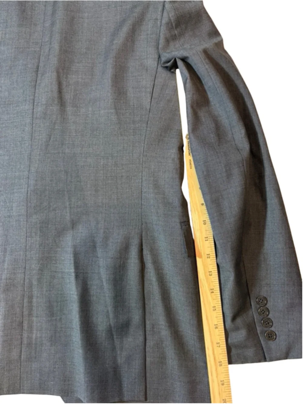 Ralph Lauren Black Label Gray Wool Blazer 42R Italy Luxury Tailored flaw